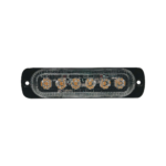 Luz direccional con 6 LEDS, color ambar, 12-24 Vcc