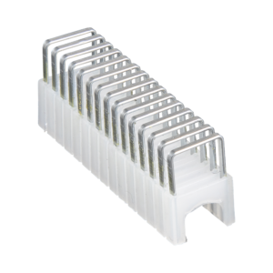 Paquete de 300 Grapas con Aislamiento,  para Cables CAT3 y CAT5e, Cable de Altavoz y Cable de seguridad de hasta 1/4'' í— 5/16'' (6 mm í— 8 mm).