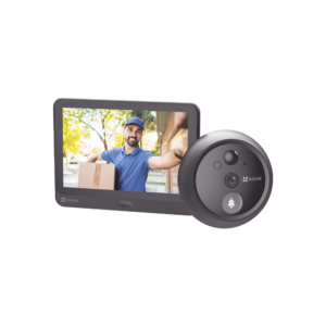 Videoportero Con Mirilla y Pantalla Wi-Fi de Baterí­a Recargable / Para Instalarse en Puerta / Cámara 1080P / Audio de Dos Vías / Uso en Interior