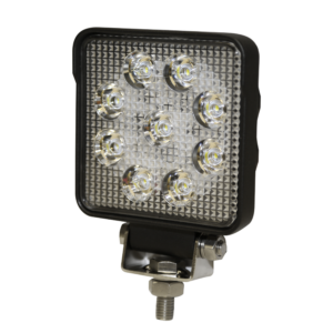 Luz de Trabajo Cuadrada Ultra Brillante, 9 led,1450 lumenes, 12-24 Vcc