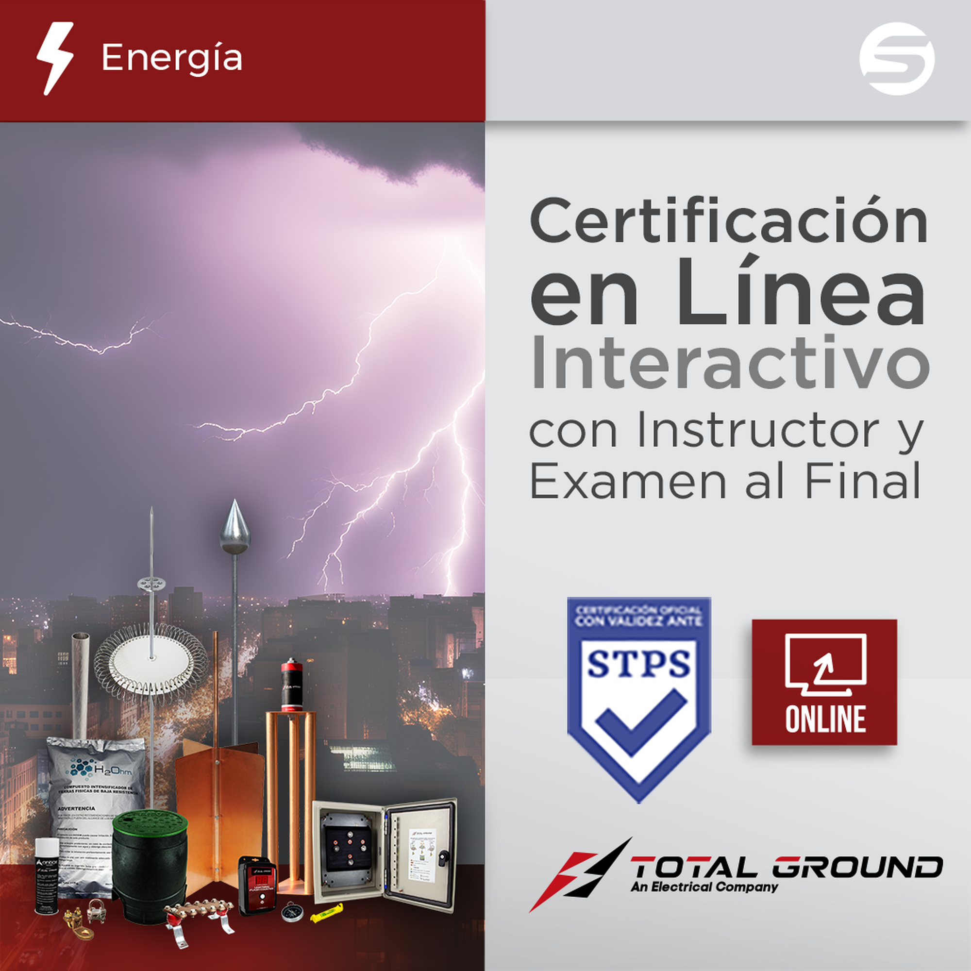 Certificación Virtual en Tierras Fí­sicas y Pararrayos Total Ground ...