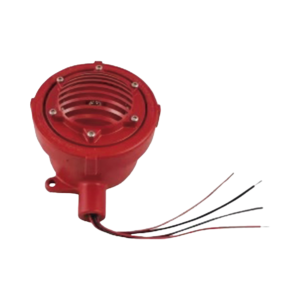 Bocina Vibratone a prueba de explosiones para exterior y ubicaciones peligrosas, 24 Vcd, roja