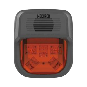 Sirena Estrobo Rojo Para Paneles y Detectores Macurco