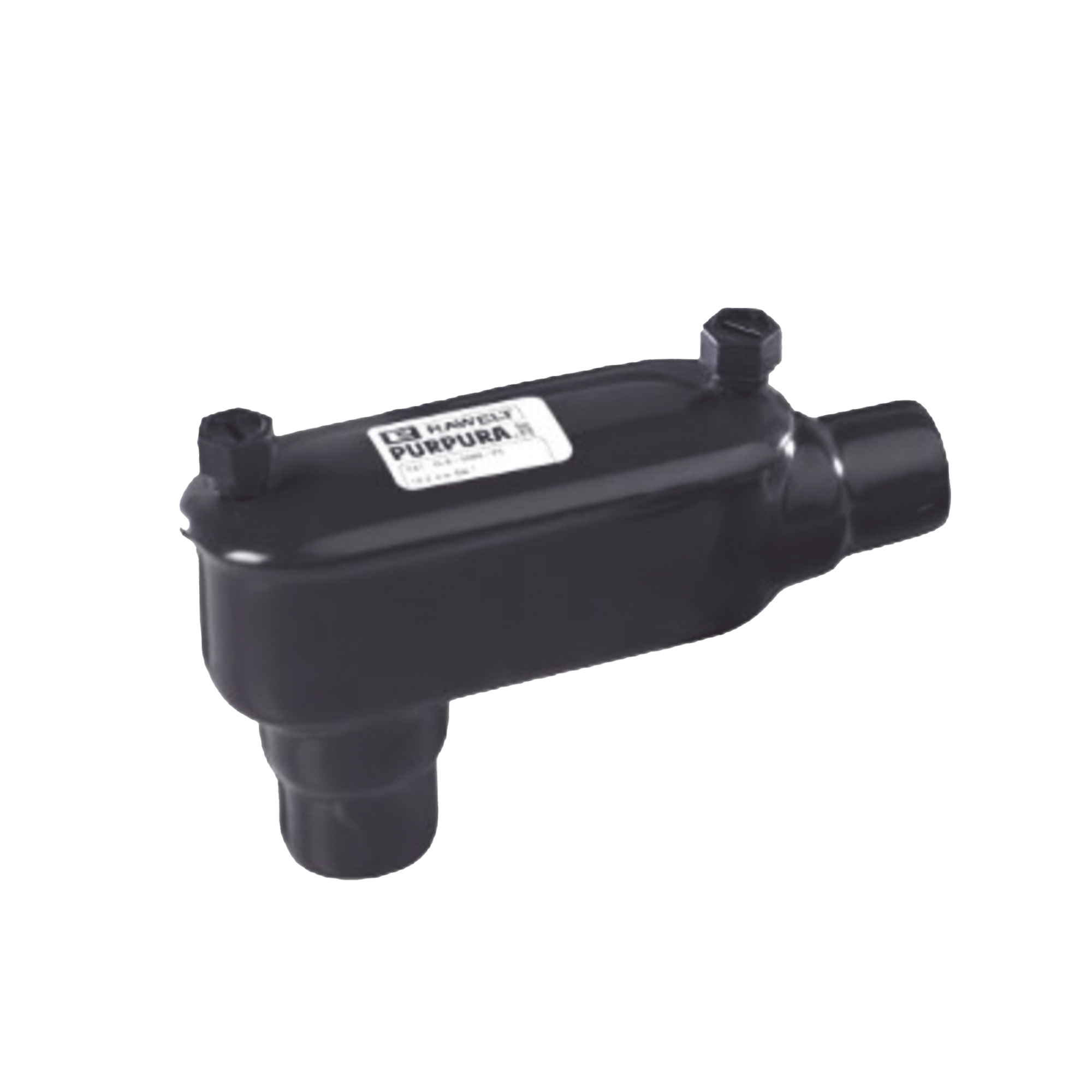 Condulet Con Recubrimiento Exterior de PVC e Iinterior de Uretano Purpura de 2 1/2" (63.5S mm) corta (S).