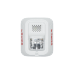 Sirena con Lámpara Estroboscópica a 2 Hilos, Montaje en Pared, Color Blanco, Configuración Estroboscópica Seleccionable y Texto en Español, Nuevo Diseño Moderno y Elegante y Menor Consumo de Corriente