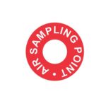 Etiqueta de Punto de Muestreo para Tuberí­a de Aspiración, Paquete con 125 Piezas