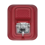 Bocina estrobo para pared color rojo , sin etiquetas