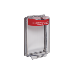 Cubierta Transparente Serie Universal Stopper®, Texto De Incendio En Español