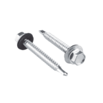 Tornillo - Pija cabeza hexagonal con rondana y punta de broca  #14 x 1-1/4", 50 piezas.