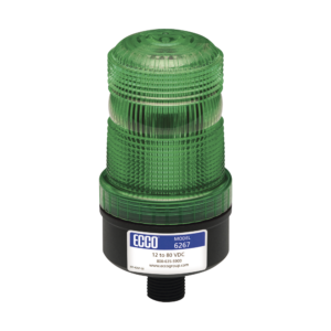 Mini baliza de LED color verde montaje permanente SAE Clase III