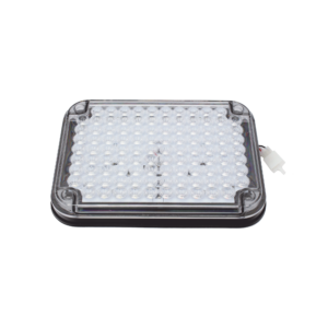 Luz de Advertencia de 9X7", Bicolor Rojo/Claro, Ideal para Ambulancias