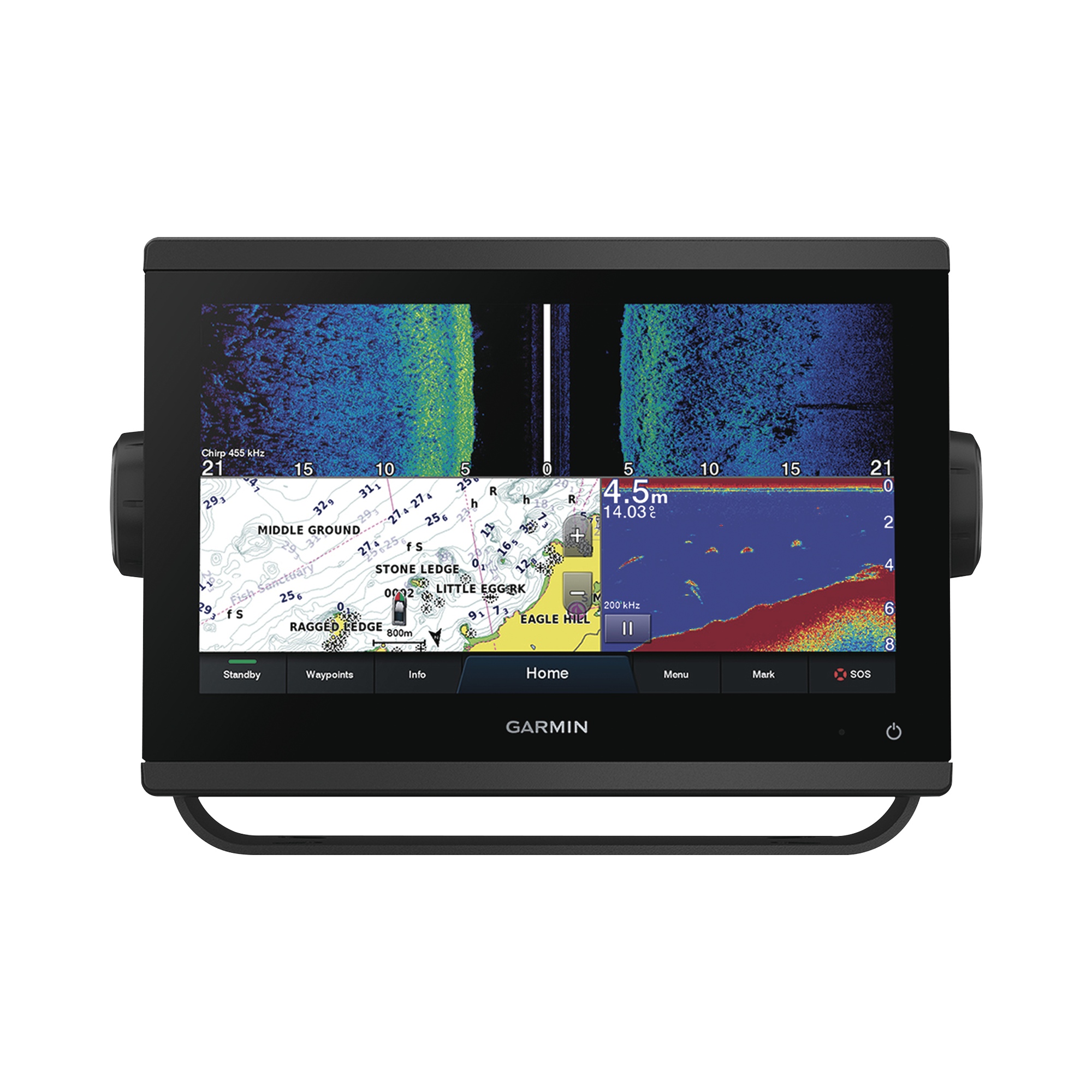 GPSMAP® 923xsv ecosonda de 9" SIDEVíœ, CLEARVíœ y CHIRP tradicional. no incluye transductor.