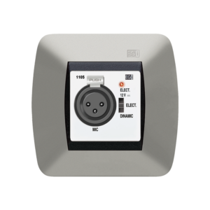 BASE DE ENTRADA MICROFóNICA XLR PREAMPLIFICADA. BLANCO