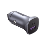 Cargador de Auto 30W | 2 Puertos USB-A y USB-C | Carga Rápida | Compatible con Vehí­culos de 12 y 24 VCD | PD3.0, QC4.0, SCP, PPS | Indicador Led | Diseño Compacto | Chip Inteligente | Caja de Aluminio.