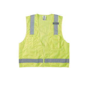 Chaleco de seguridad reflectante de alta visibilidad, mediano/grande. Con múltiples bolsillos de diferente capacidad