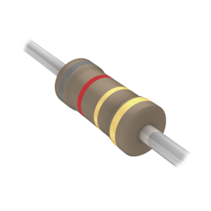 Resistencia Axial de Pelí­cula de Carbón de 8.2 Ohm, 1/4 Watt, 5%