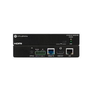 Receptor 4K HDR HDBaseT con control, Ethernet y alimentación remota