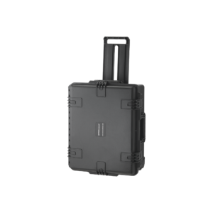 Maletí­n de carcasa rí­gida, resistente al agua, de uso rudo con asa y ruedas, para transportar 8 sistemas de intercomunicación OTTO Connect