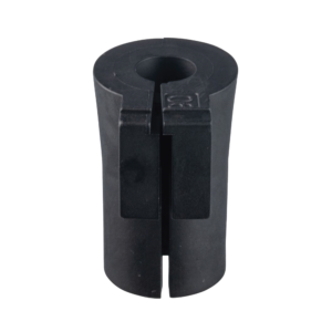 Pasacable Grommet de Entrada de Cable Terminado, Sencillo y Pequeño, 0.24"-0.28", Color Negro. Paquete de 12 Piezas