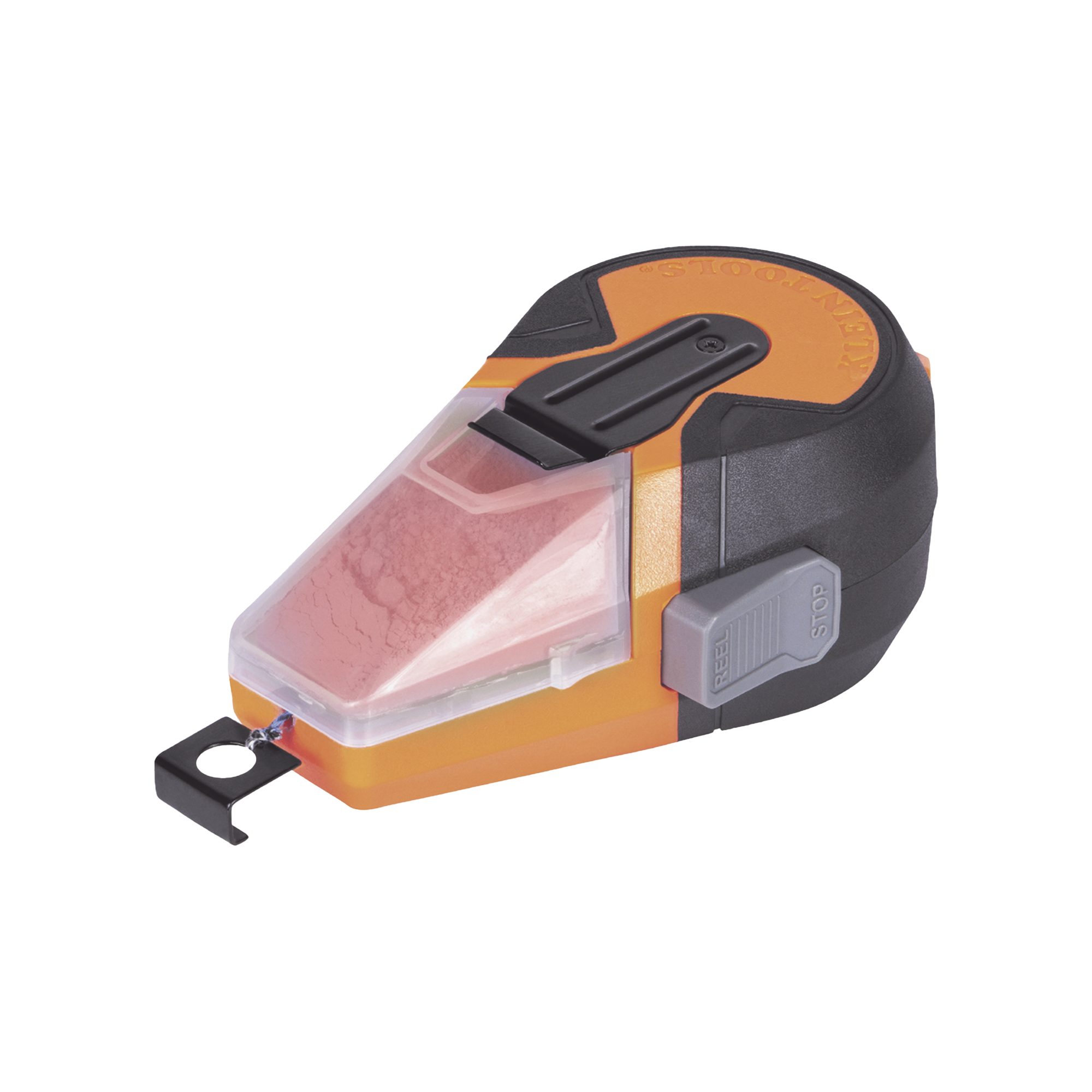 Línea de Tiza Autorretráctil con Tiza Roja para Trazado en el Trabajo