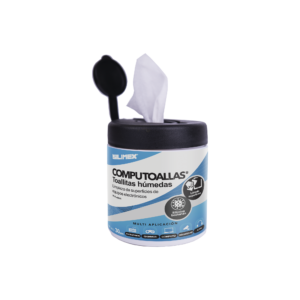 Toallas húmedas antibacteriales, para limpieza de gabinetes, equipos de cómputo, audio, Vídeo y telefoní­a, 30 piezas