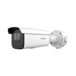 Bala IP 6 Megapixel / Lente Mot. 2.7 a 13.5 mm / 60 mts IR EXIR / Exterior IP67 / IK10 / DARKFIGHTER / PoE+ / Micro SD / Audio y Alarmas I/O / 4 Analí­ticos: AcuSense, Deteccion Facial, Conteo de Personas por Cruce y Zona