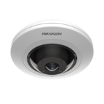 Mini Fisheye IP 5 Megapixel / Panorámica 180° - 360° / 8 mts IR / Interior / PoE / HEOP / ACUSENSE / Detección Facial / Microfono Integrado