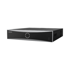 NVR 12 Megapixel (4K) / 32 Canales IP / Reconocimiento Facial / AcuSense (Evita Falsas Alarmas) / 8 Bahí­as de Disco Duro /  2 HDMI en 4K / Alarmas I/O