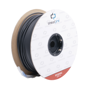 Carrete de Fibra óptica Monomodo con Conectores SC-SC Duplex, Reforzada con Kevlar, de 200 metros, Para instalaciones subterráneas por tuberí­a