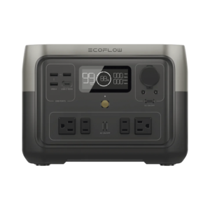 EcoFlow River 2 Max | Estación de Energí­a Portátil 512Wh Litio LFP / 4 AC 500 W (Max. 1000W) / 1 USB-C 100W / 3 USB a 12W / Cargador de Coche 8A a 12 o 24V / Conectividad WiFi y Bluetooth (App) / Carga Solar 220W Max.