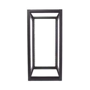 Rack Estándar 19" de 4 Postes, Acero, 24 Unidades, Profundidad Ajustable.