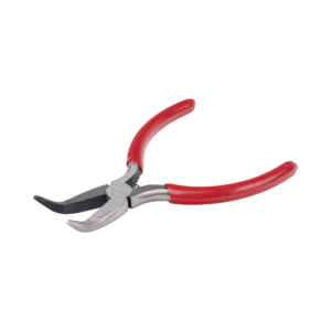 Pinza punta Curveada de 5" con Mango Forrado Plástico.