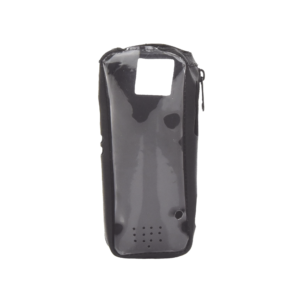 Funda Reforzada en Piel para Cinto, con Cierre y Amplio Visor Frontal Transparente para Radios Aéreos IC-A25.