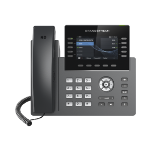 Teléfono IP Wi-Fi, Grado Operador, 10 lí­neas SIP con 5 cuentas, pantalla a color 4.3", puertos Gigabit, Bluetooth, PoE, codec Opus, IPV4/IPV6 con gestión en la nube GDMS