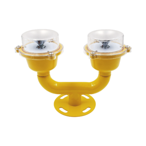 Lámpara de Obstrucción Doble color Rojo / IP65 / Luz fija o parpadeante / Voltaje de Operación 110 AC / 220 AC