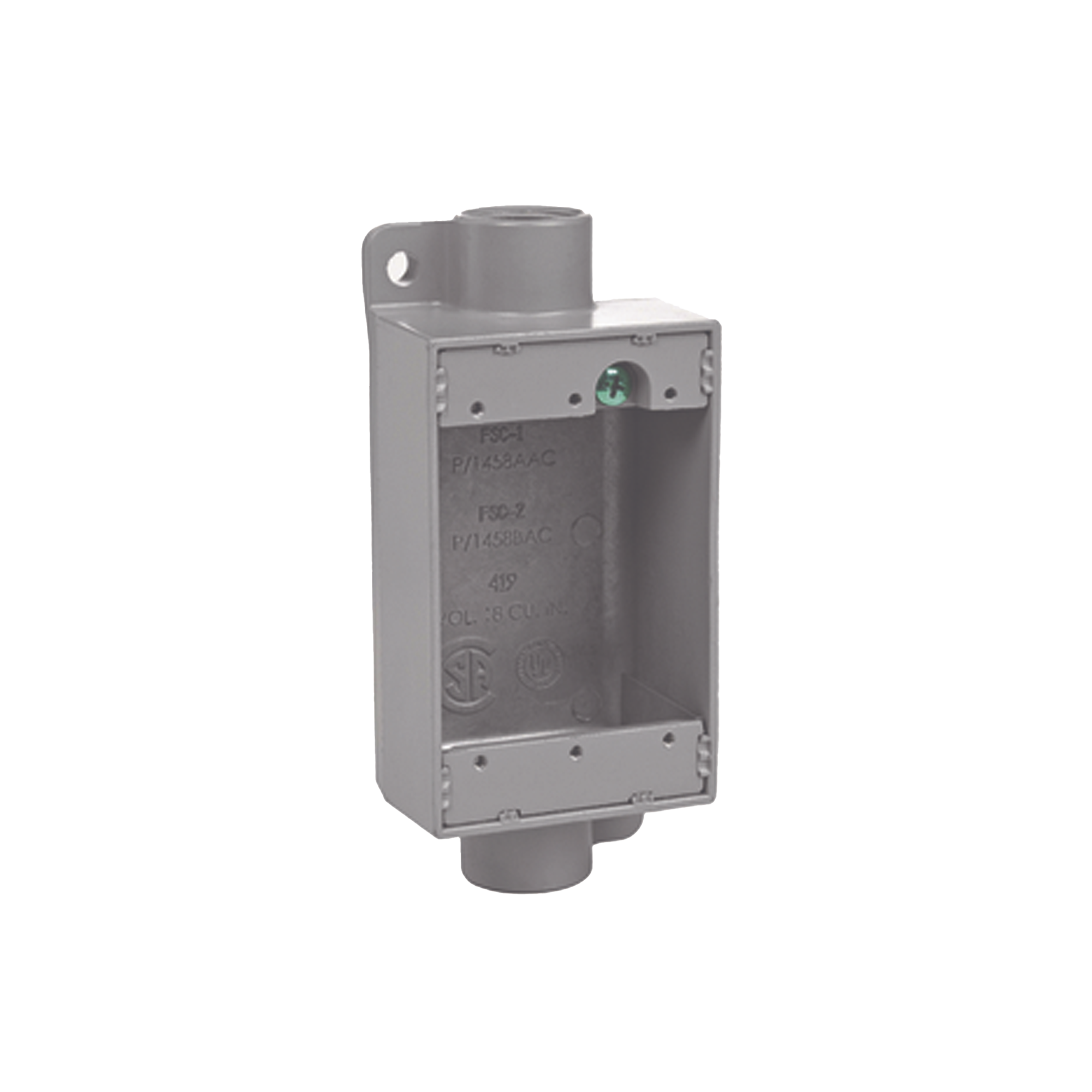 Caja Rectangular Tipo FSC de Aluminio libre de Cobre de 1/2".