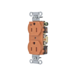 Contacto Dúplex Conexión a Tierra Aislada/ 15A 125V/ 2 polos 3 Hilos/ Nema 5-15R /Grado Comercial/ Color Naranja.