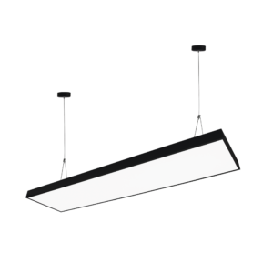 Panel LED Suspendido 22 W / 127 Vca~60Hz / Flujo luminoso 1 980 lm / Medidas 1182 x 70 x 45 mm  / TCC 6 500 K / íngulo de Luz de 140°.