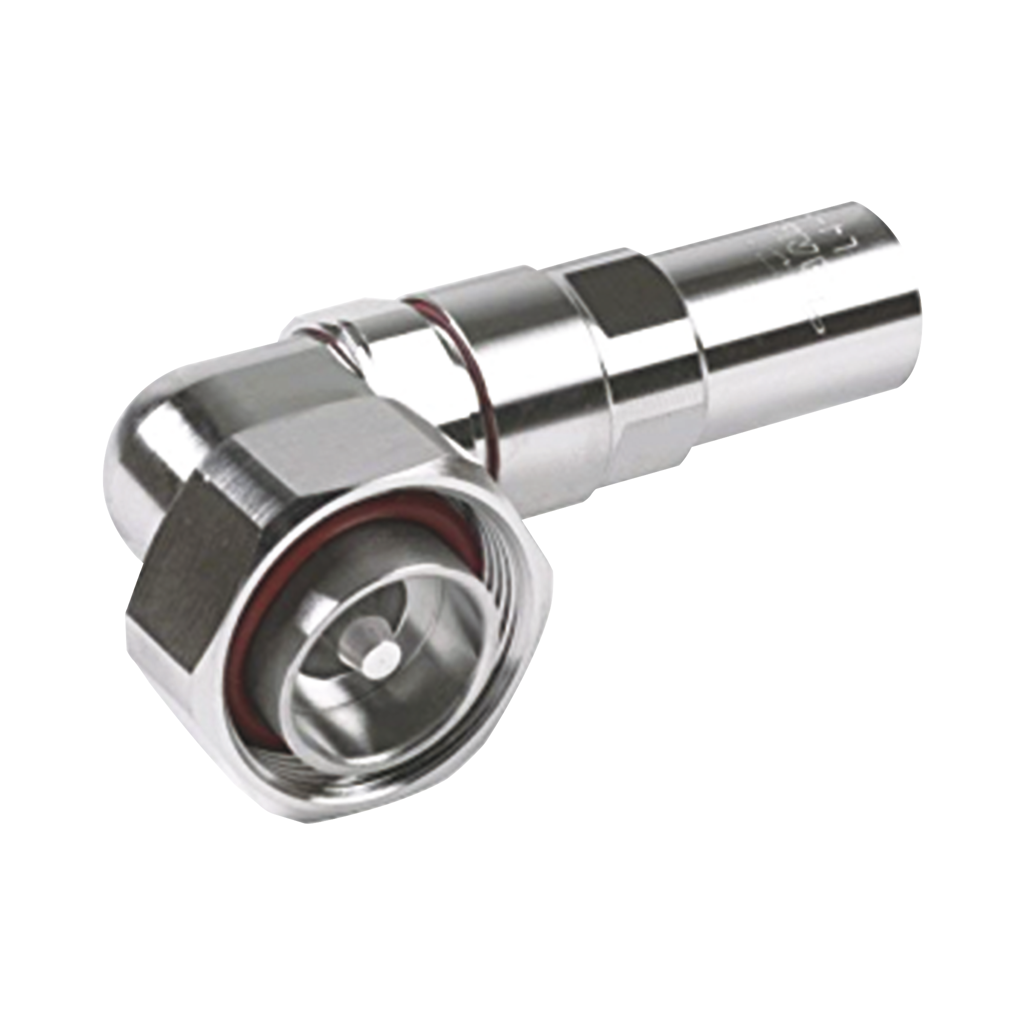 Conector DIN 7-16 Macho en íngulo Recto para LDF4-50A, PIN Cautivo