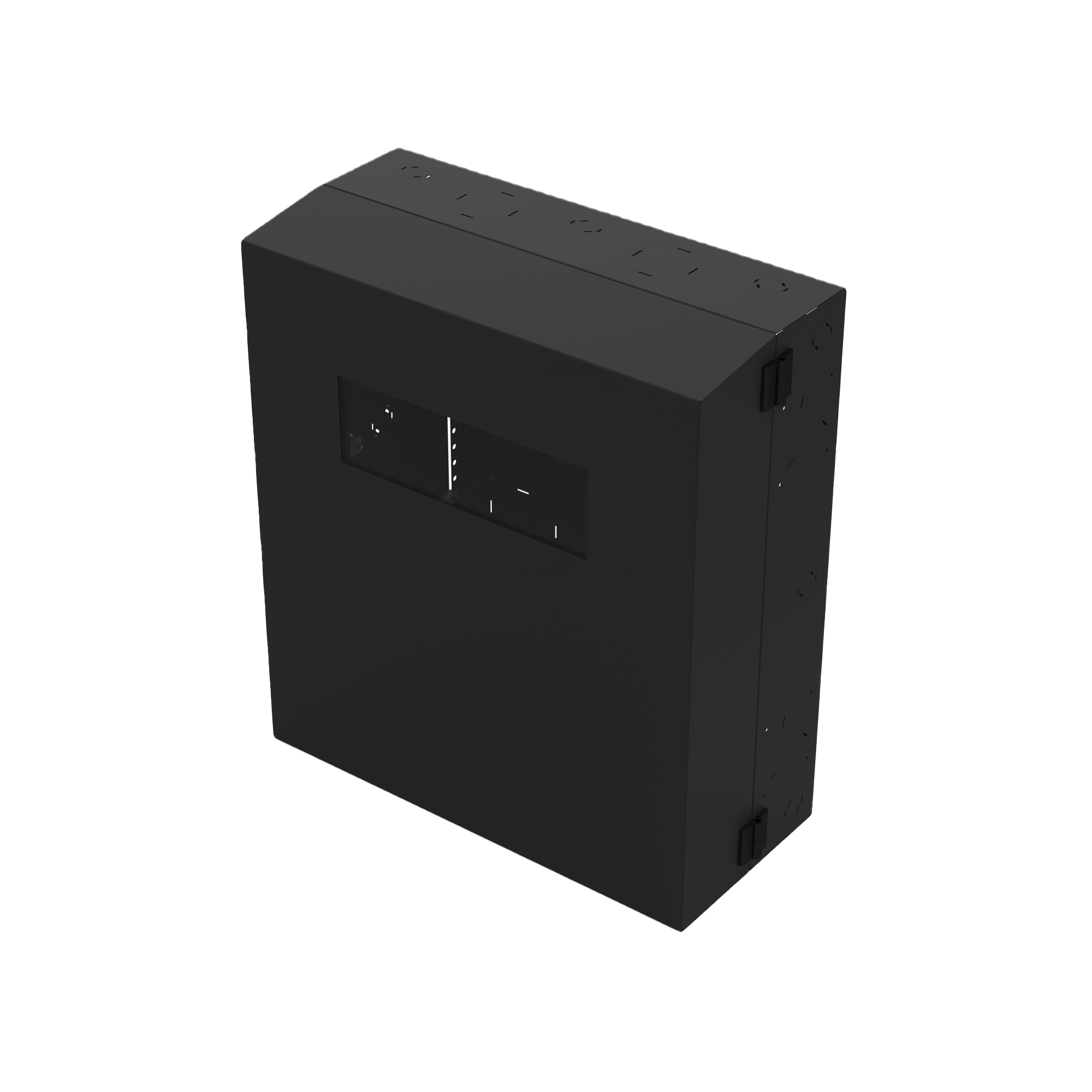 Gabinete de Pared con Rack Horizontal de 6 UR, con Ventanilla de Inspección, Se envía el Gabinete Armado.