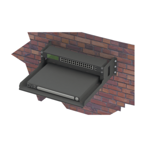 Rack Abierto de Montaje en Pared, de 19in, de 2 Unidades de Rack, con Charola de 460 mm de Profundidad, Se enví­a el Gabinete Armado.