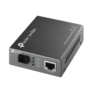 Convertidor Fibra óptica WDM Monomodo / 1 puerto RJ45 10/100 Mbps / 1 puerto SC/UPC 100 Mbps /  Hasta 20 Km / Para su Funcionamiento Requiere el Modelo MC112CS / Plug and Play