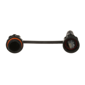 Conector Plug RJ45 de Uso Industrial, Categorí­a 5e, 24AWG, Con Tapa Protectora, Protección IP67