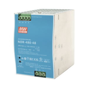 Fuente de Poder Industrial de 480W, salida 48 Vcc, para montaje en riel Din