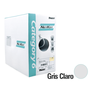 Bobina de Cable UTP 305 m. de Cobre, NetKey, Reelex, Gris, Categorí­a 6 (24 AWG), 1000Mbps, PVC (CM), de 4 pares