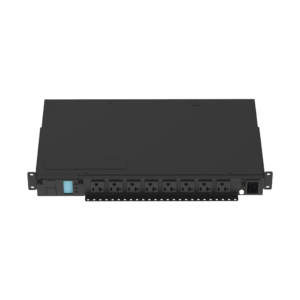 PDU Monitoreable (MI) para Distribución de Energí­a, Enchufe de Entrada NEMA 5-15P, Con 8 Salidas 5-20R, Horizontal 19in, 120 Vca, 15 Amp, 1UR