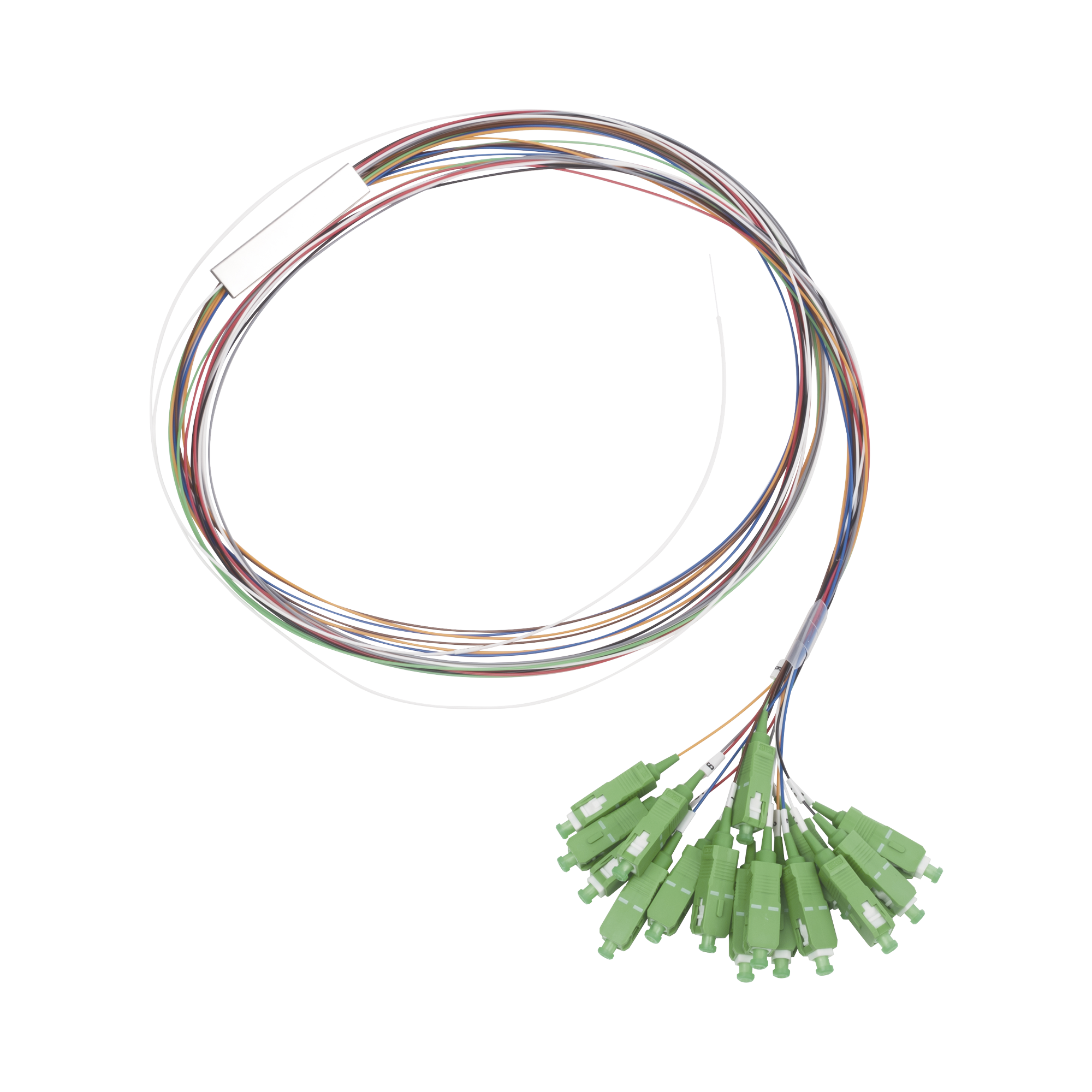 Splitter (Divisor óptico) tipo PLC, de 1x16, conectores SC/APC de salida