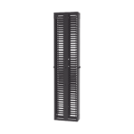 Organizador Vertical PatchRunner™, Doble (Frontal y Posterior), Para Rack Abierto de 45 Unidades, 8in de Ancho, Color Negro