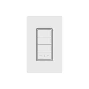 (RadioRa3) Botonera Sunnata Blanco 3 escenas y 2 botones subir/bajar para Radio RA3, programe escenas diferentes en cada botón.