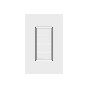 (RadioRa3) Botonera Sunnata Blanco 3 escenas y 2 botones subir/bajar para Radio RA3, programe escenas diferentes en cada botón.